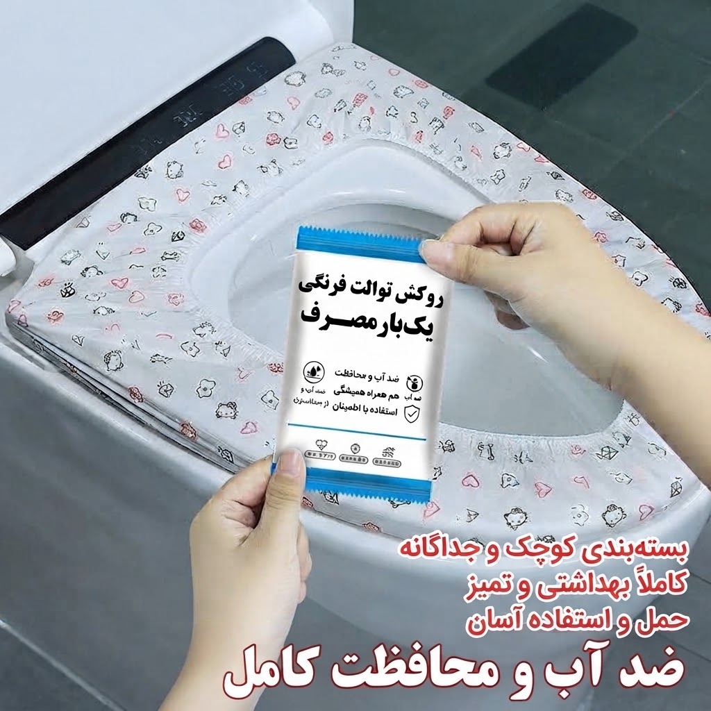 روکش یک‌بار مصرف مخصوص توالت فرنگی