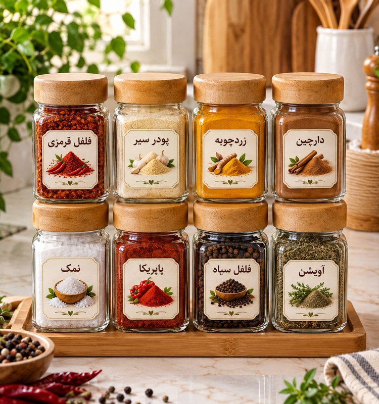 لیبل ادویه سه بعدی